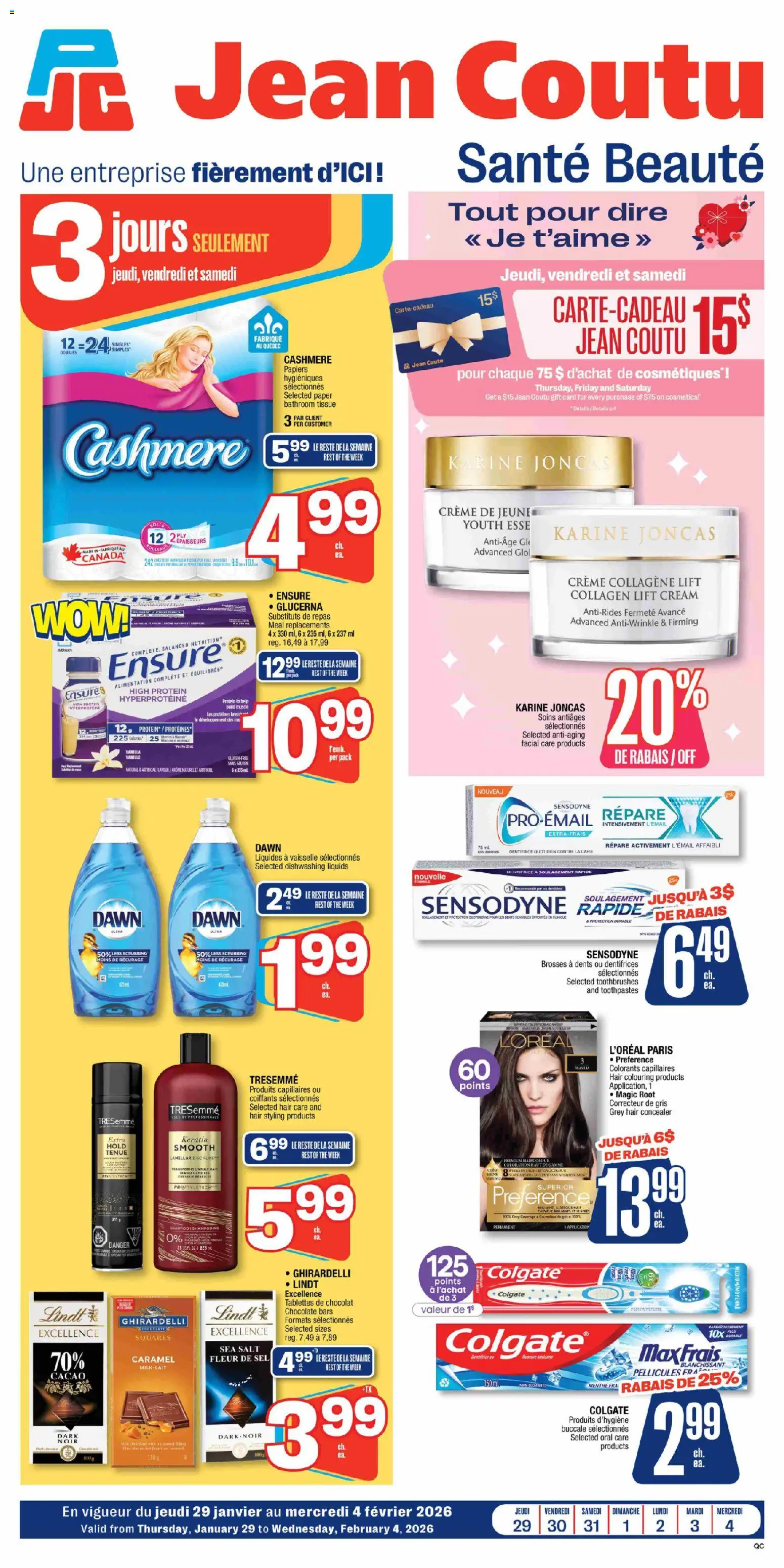 Preview of leaflet Santé beauté from shop Jean Coutu is valid from Jan 29, 2026