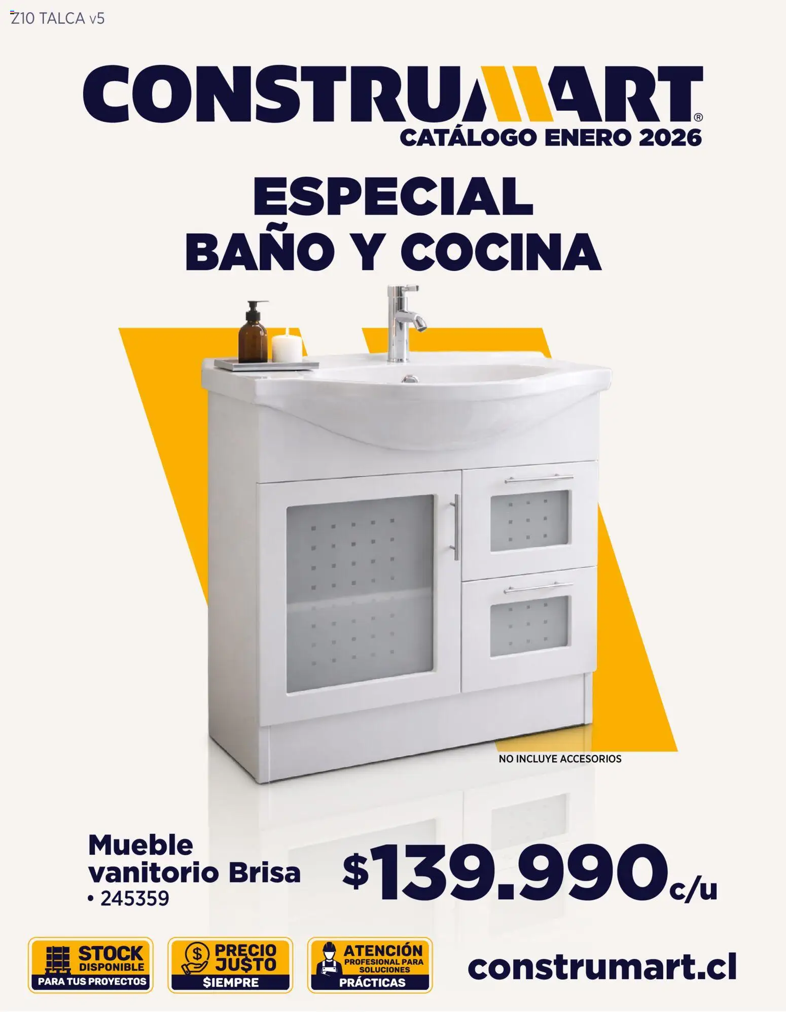 Folleto de la tienda Construmart válido desde el 01.01.2026 - Cocina, Baño