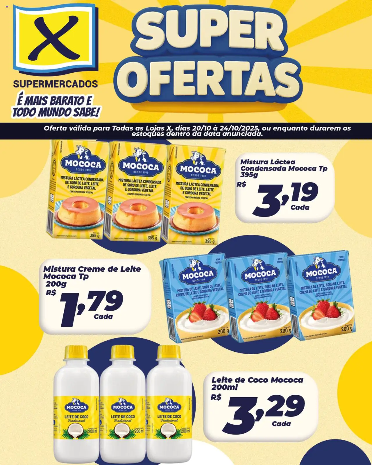 X Supermercados folheto "Ofertas Mococa " válido a partir de 20/10/2025 - número de página 1
