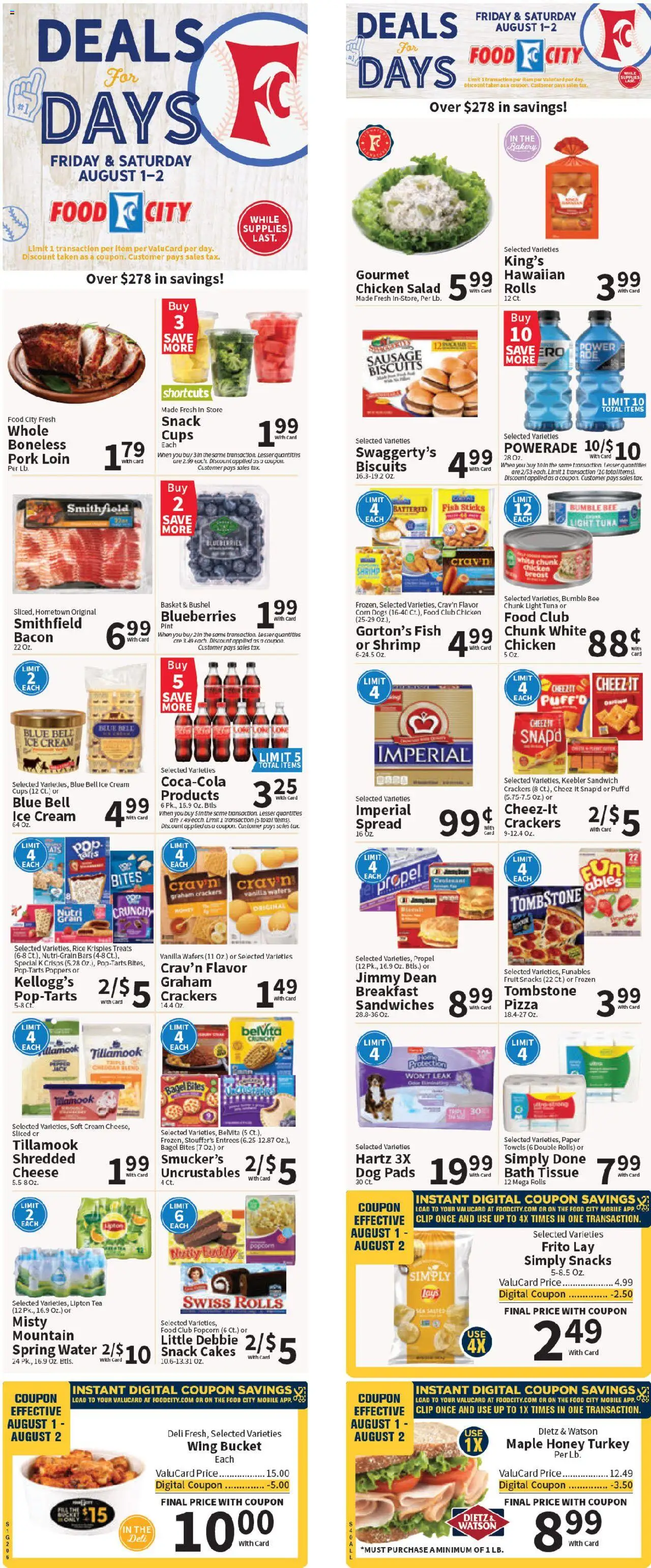 Food City Weekly Ad from 07/30/2025 - Flyer - Page number 1