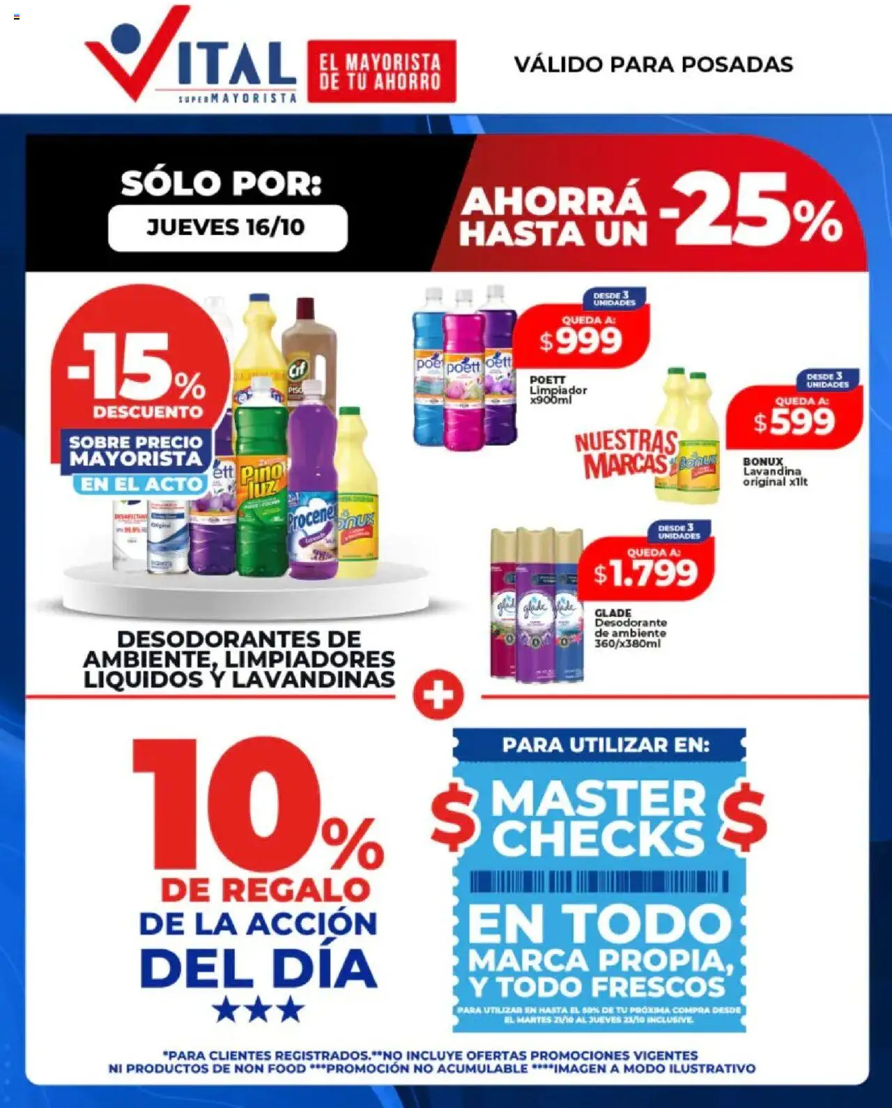 Vital Sólo por - Posadas del 16/10/2025 >> Catálogo