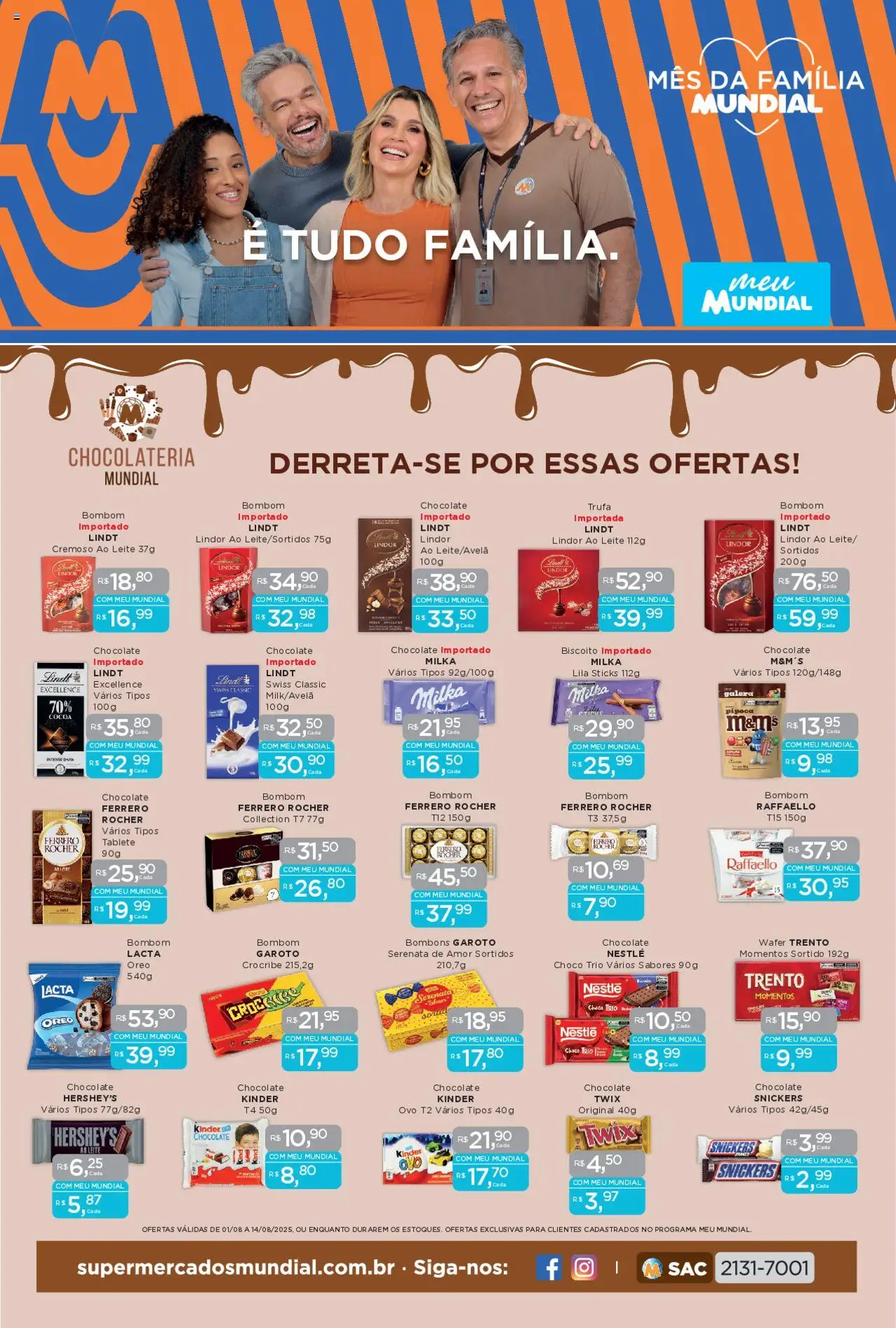 Mundial folheto "Encarte" válido a partir de 01/08/2025 - número de página 1