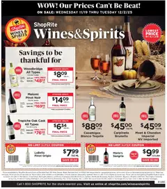 Ad Preview of ShopRite Wine & Spirits from 11/19/2025
