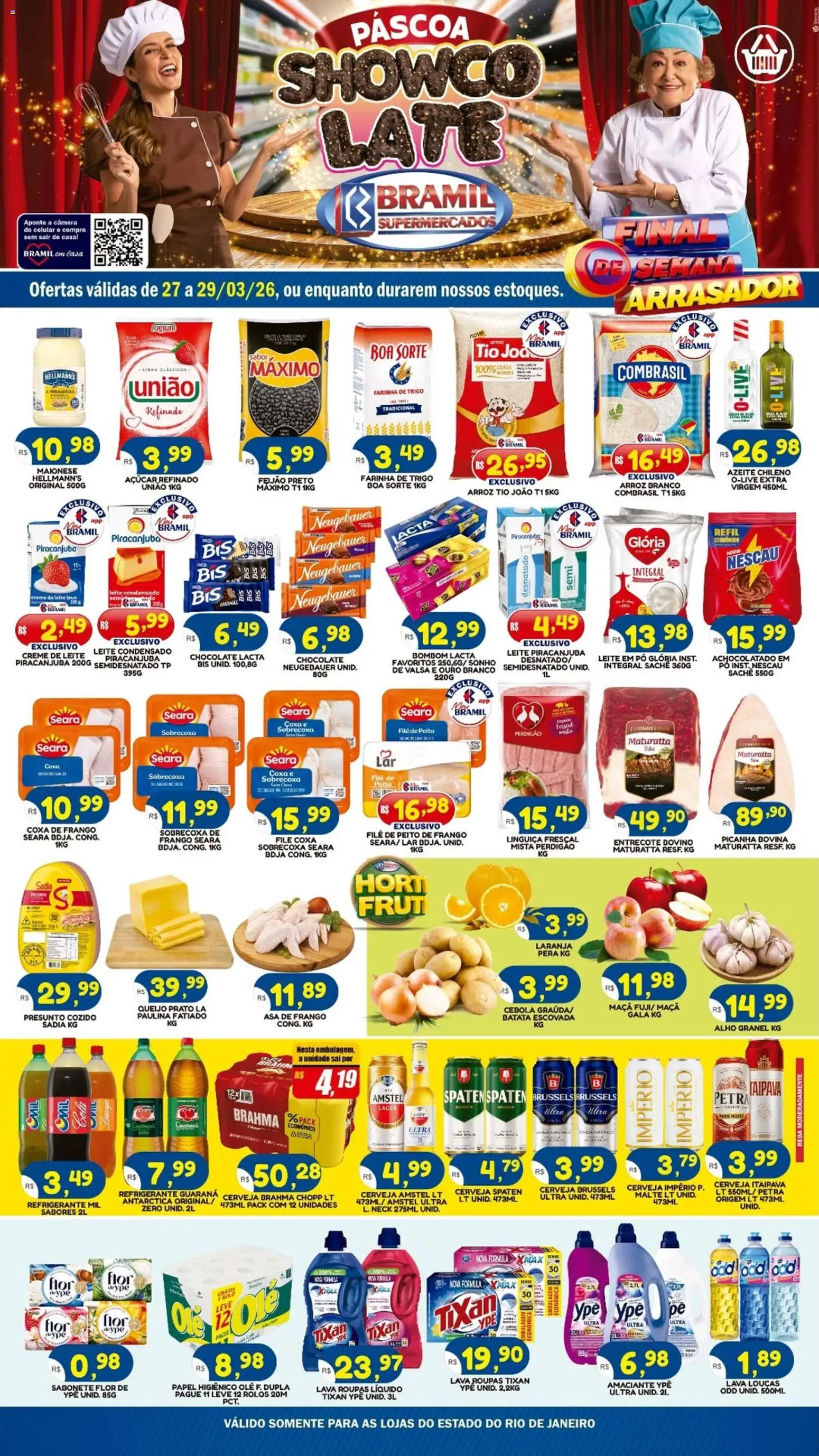 Pré-Visualização do folheto "Bramil Supermercados - Ofertas da semana" da loja Bramil Supermercados válido a partir de 27/03/2026