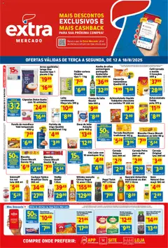 Pré-Visualização do folheto "Ofertas de Mercado" da loja Extra válido a partir de 12/08/2025