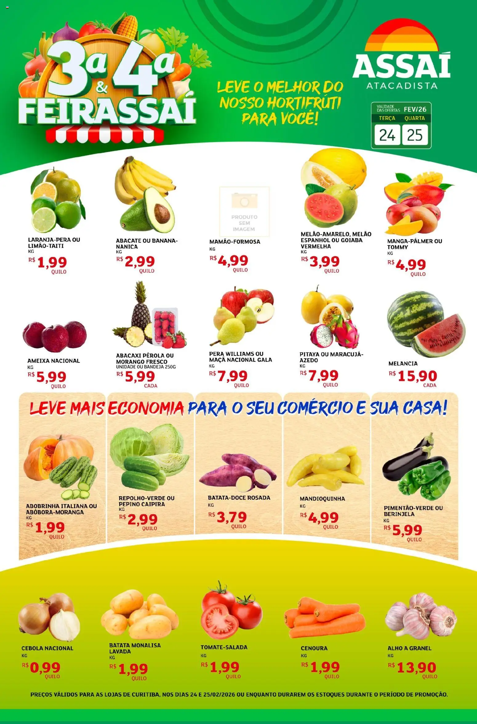 Pré-Visualização do folheto "Encarte - PR" da loja Assaí Atacadista válido a partir de 24/02/2026