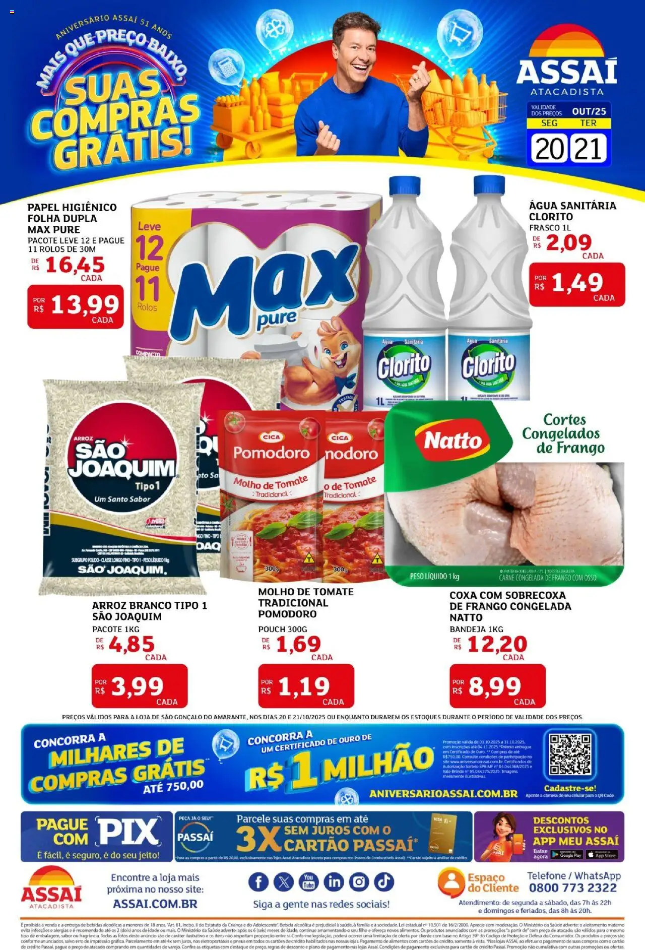 Assaí Atacadista folheto "Encarte - RN" válido a partir de 20/10/2025 - número de página 1