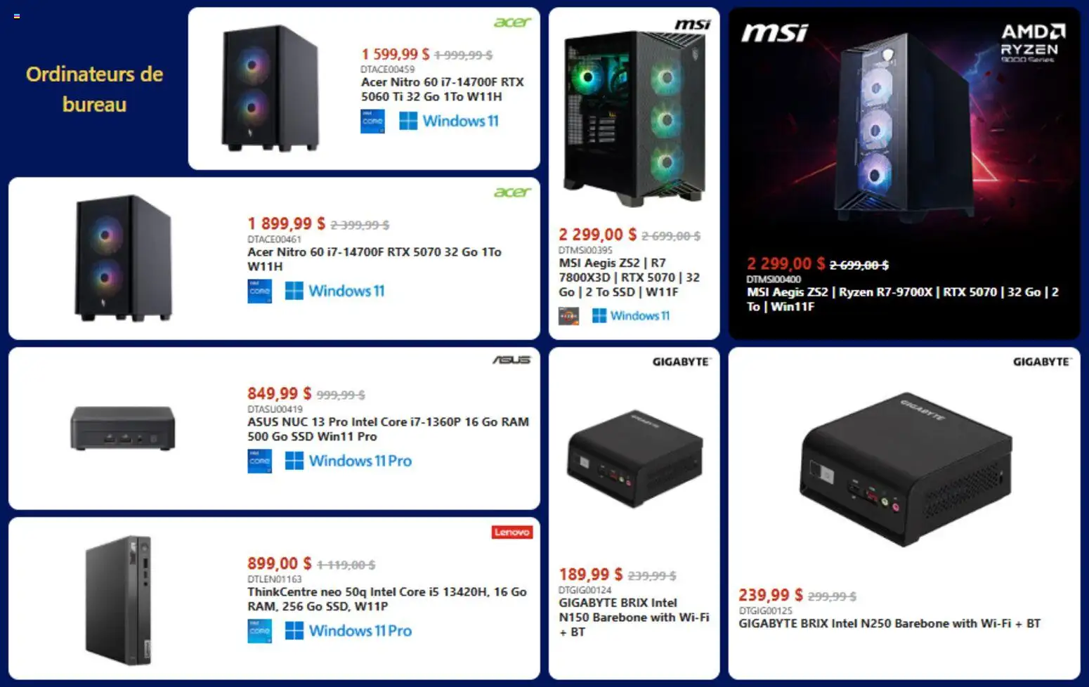 Preview of leaflet Black Friday Circulaire from shop Canada Computers is valid from Nov 21, 2025