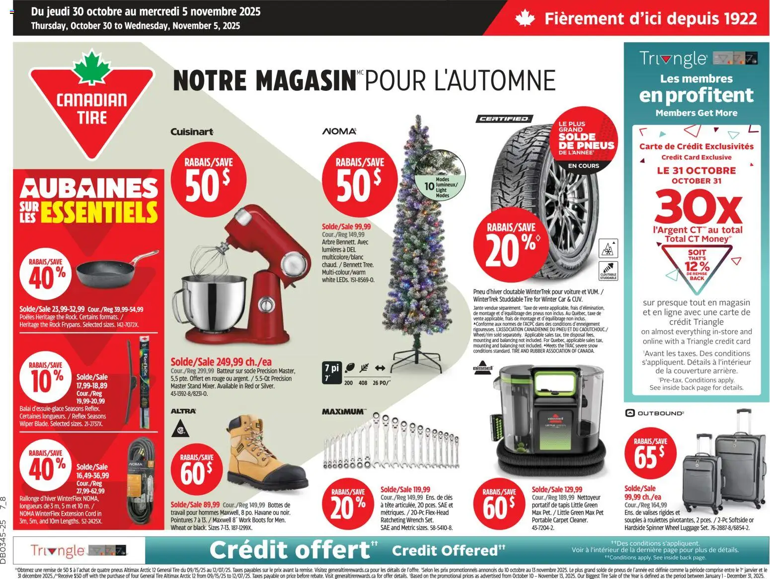 Preview of leaflet Circulaire from shop Canadian Tire is valid from Oct 30, 2025