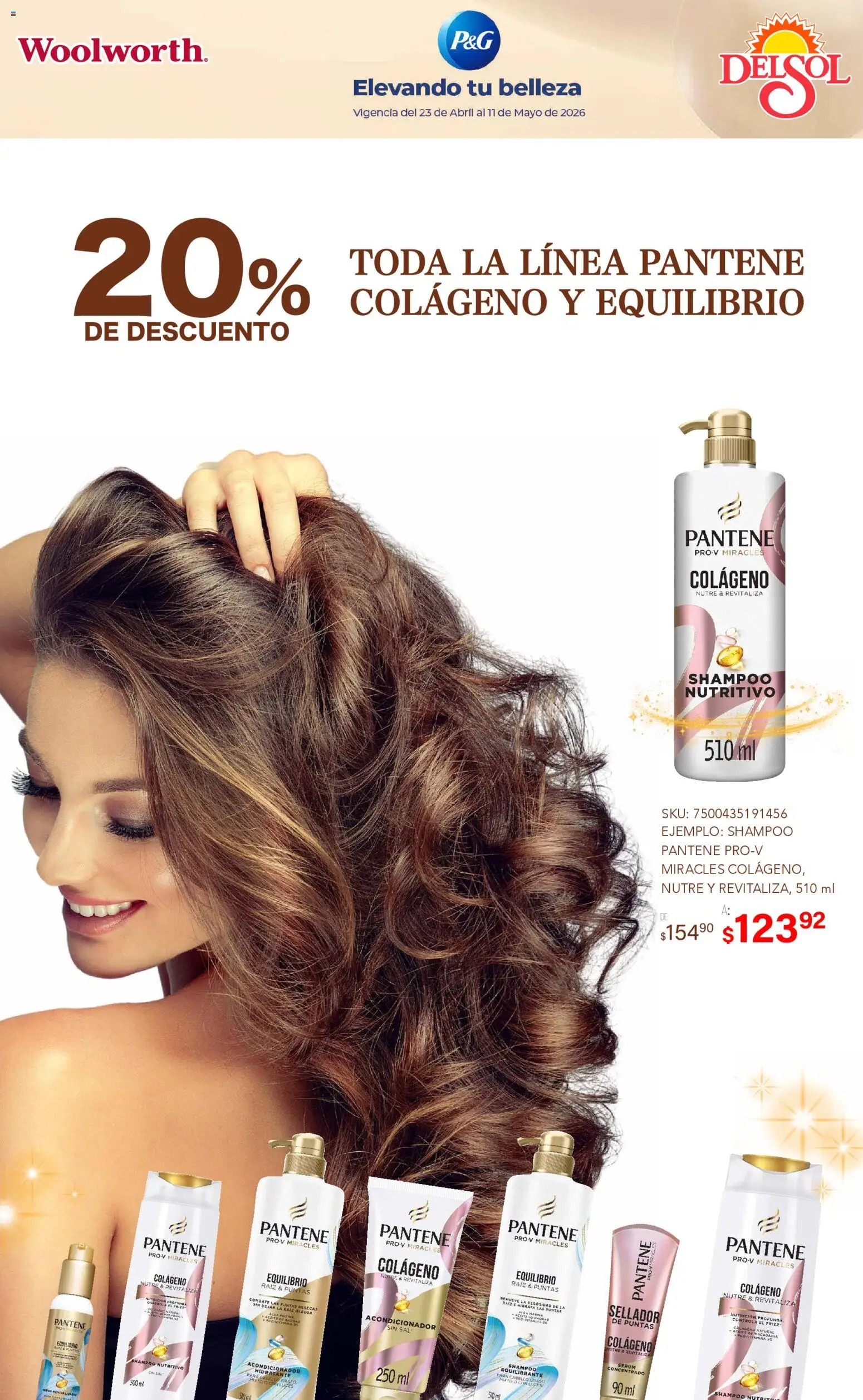 Vista previa las ofertas de la tienda Del Sol y Woolworth - Del Sol y Woolworth catálogo La Fiesta de la Belleza desde el 23/04/2026 