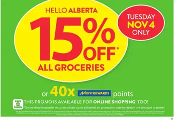 Preview of leaflet Weekly Flyer - AB from shop Save on foods is valid from Oct 30, 2025