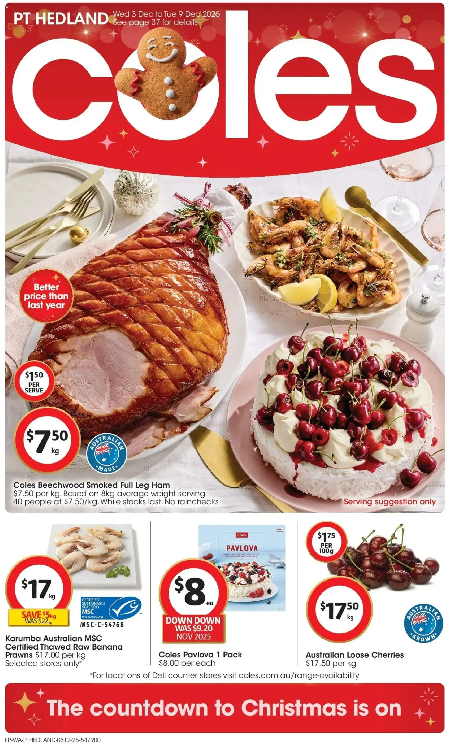 Preview of catalogue Catalogue PT Hedland from shop Coles valid 03/12/2025