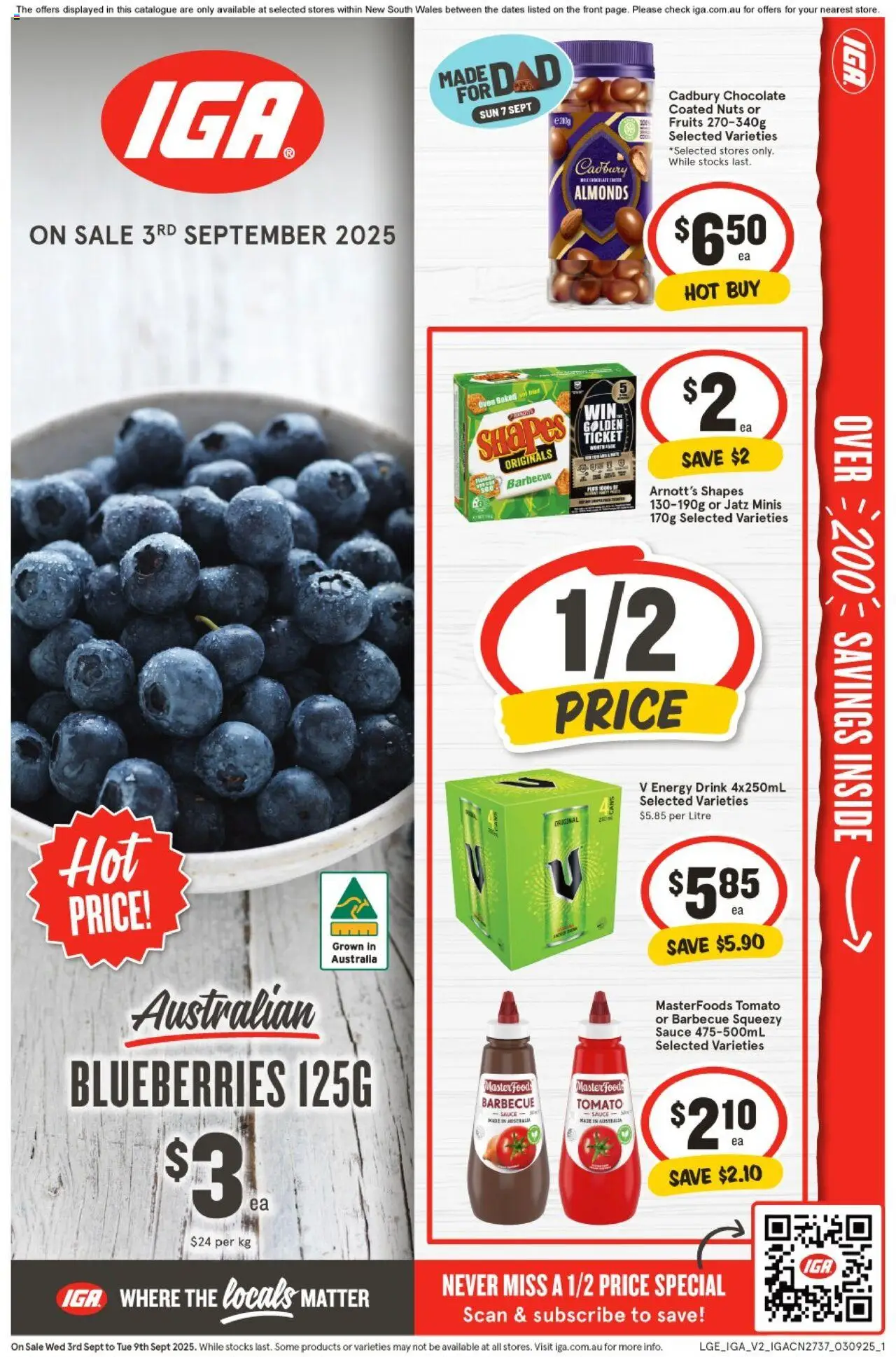 IGA catalogue valid from 03/09/2025 - page 1
