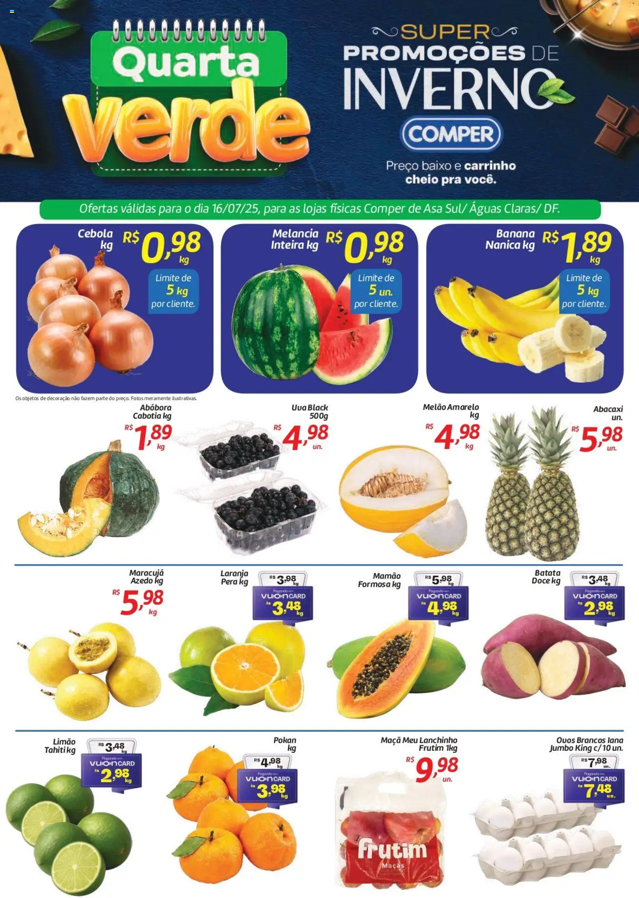 Comper folheto "Ofertas Quarta Verde" válido a partir de 16/07/2025 - número de página 1