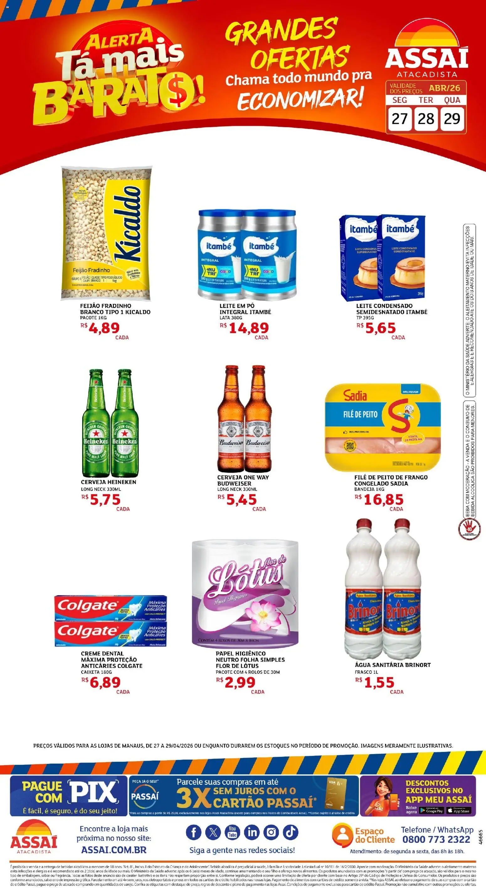 Pré-Visualização do folheto "Assaí Atacadista ofertas - AM" da loja Assaí Atacadista válido a partir de 28/04/2026