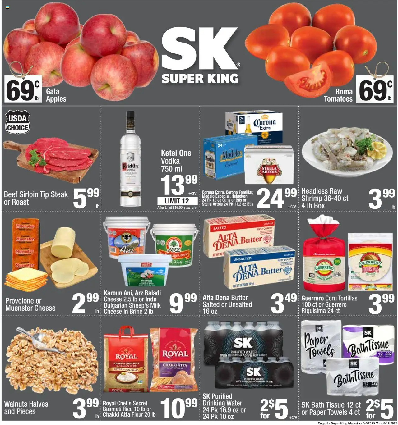 Super King Weekly Ad from 08/06/2025 - Flyer - Page number 1