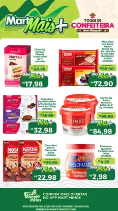 Pré-Visualização do folheto "Ofertas de confeitaria" da loja Mart Minas válido a partir de 19/08/2025