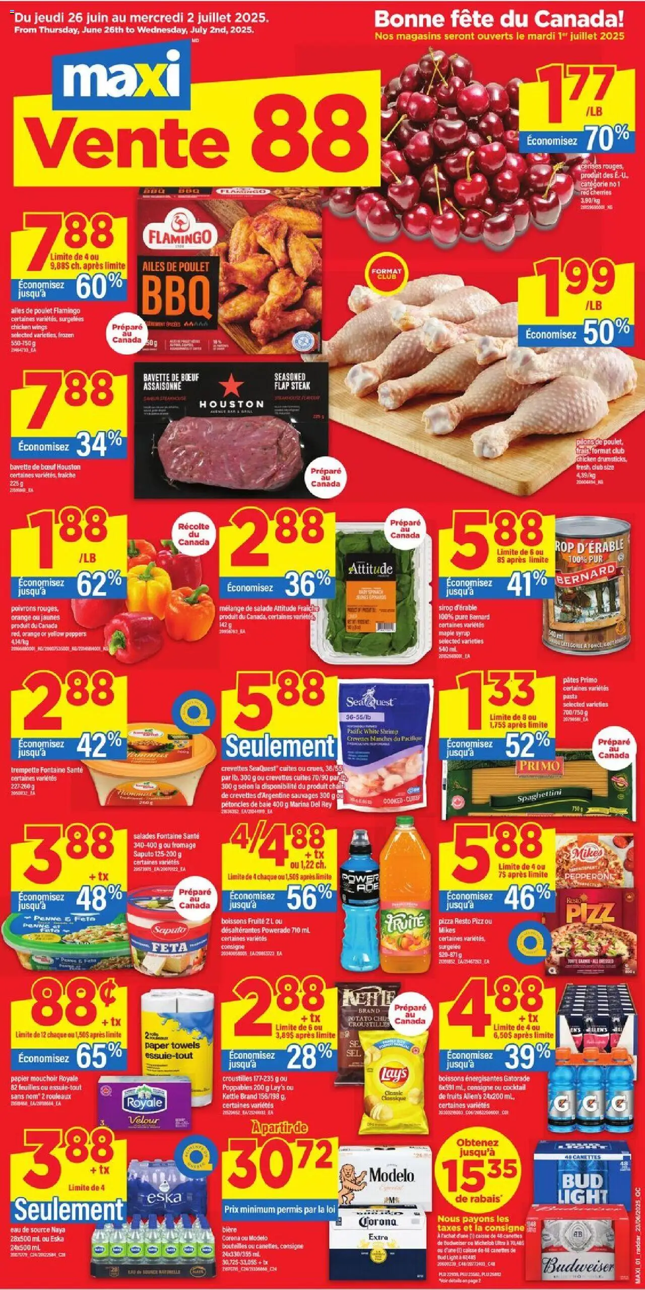 Maxi flyer valid from Jun 26, 2025 - page number 1