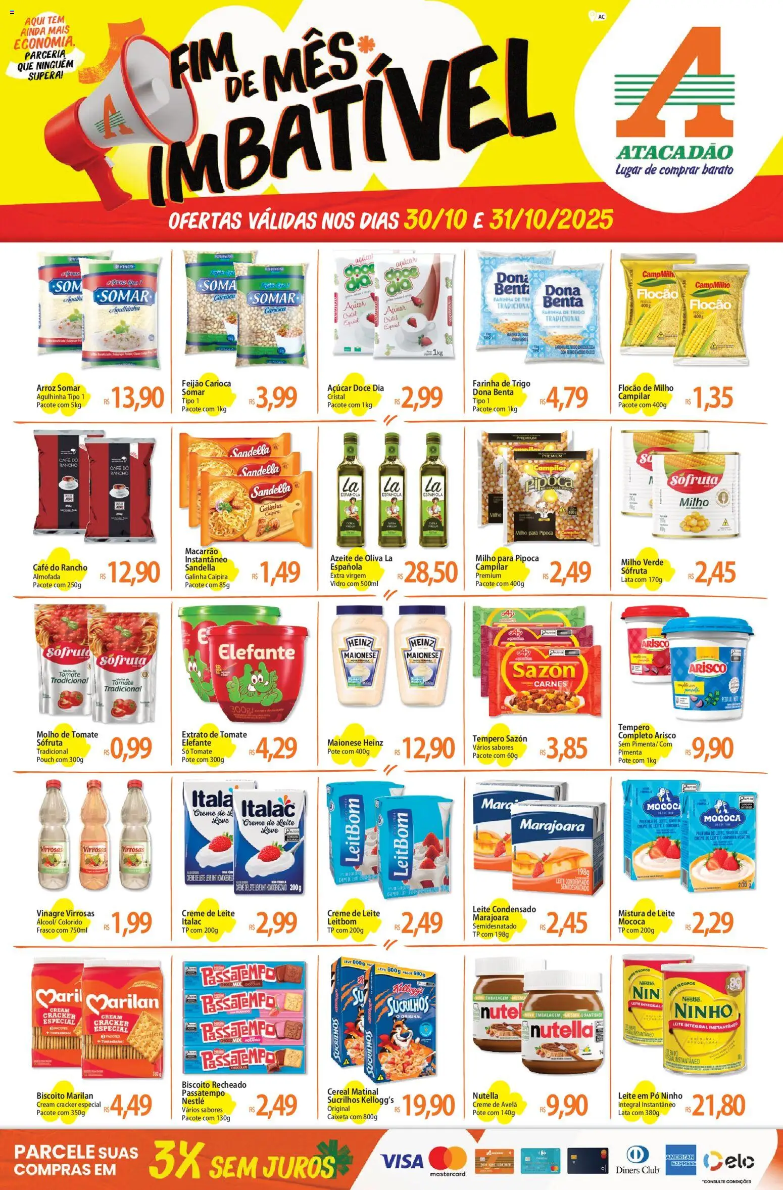 Pré-Visualização do folheto "Ofertas - AC" da loja Atacadão válido a partir de 30/10/2025