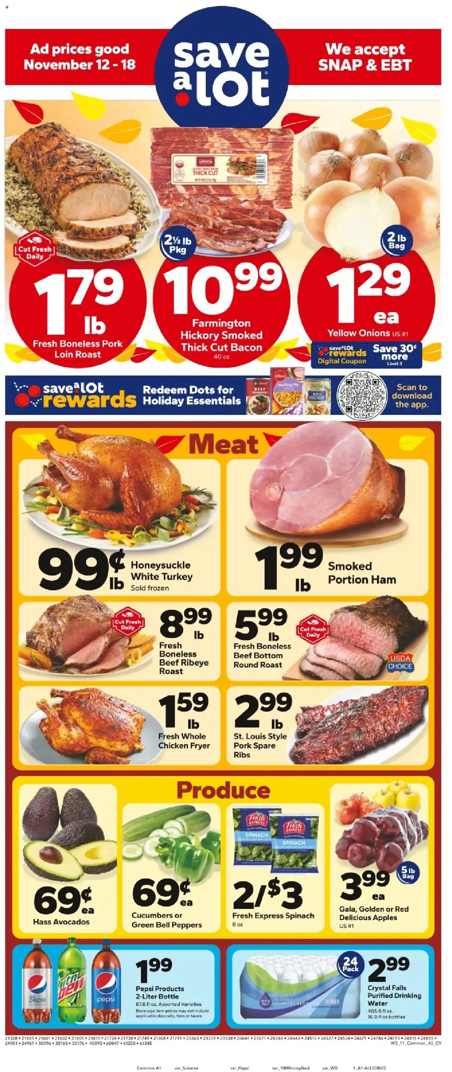 Ad Preview of Save a Lot Weekly Ad from 11/12/2025