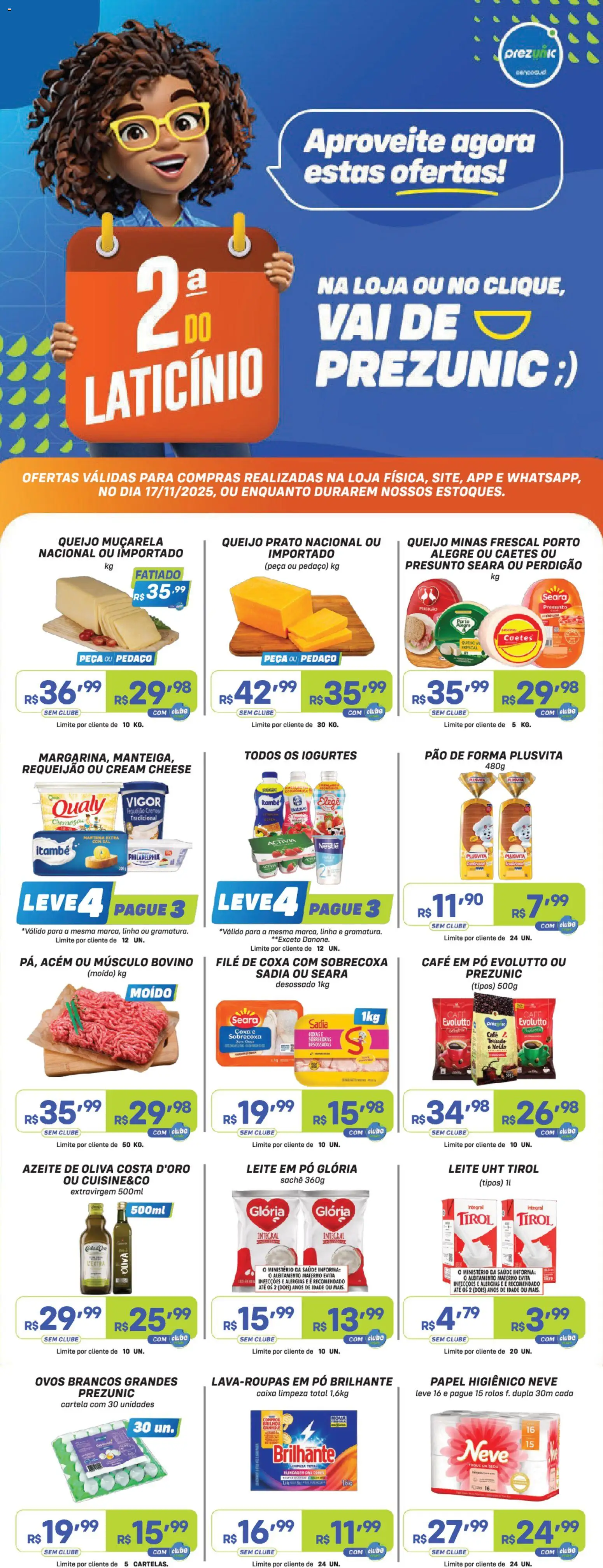 Pré-Visualização do folheto "Encarte" da loja Prezunic válido a partir de 17/11/2025