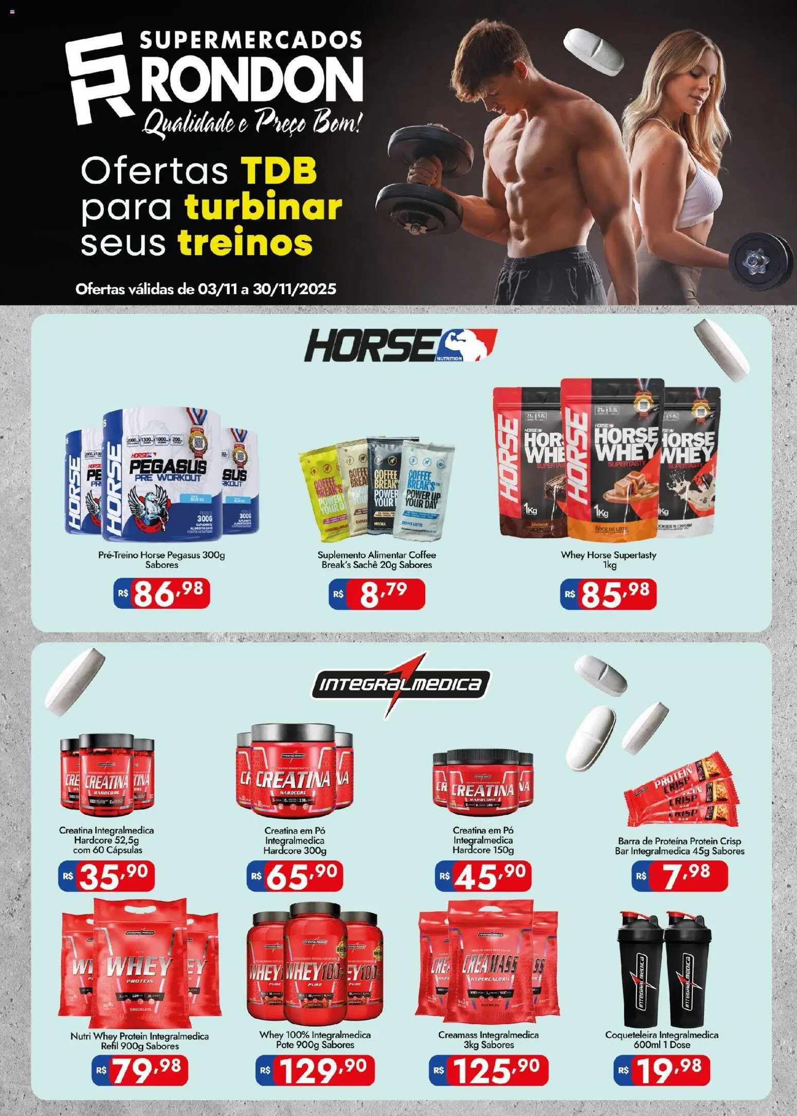 Pré-Visualização do folheto "Ofertas TDB" da loja Supermercados Rondon válido a partir de 03/11/2025