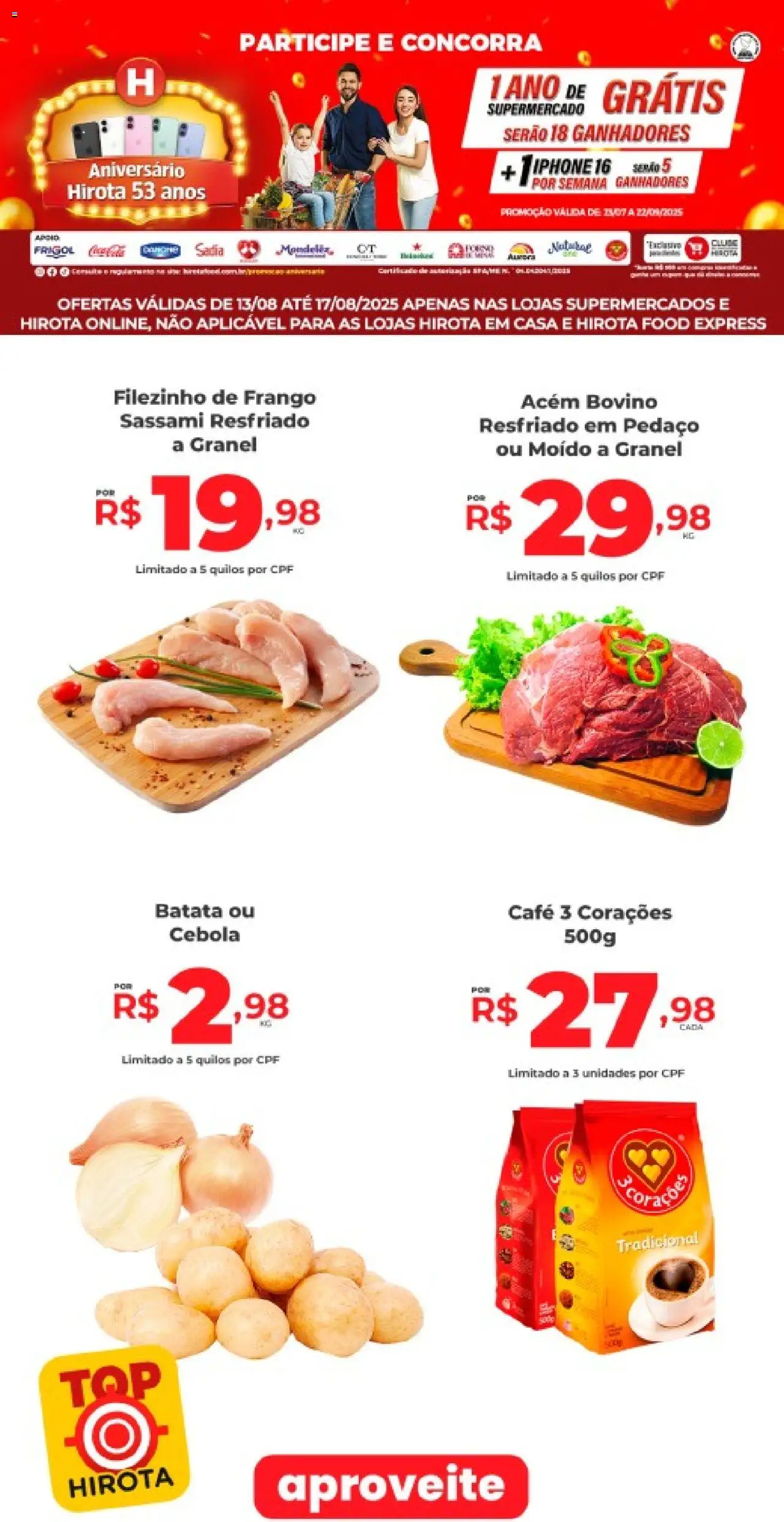 Hirota Food folheto "Ofertas da semana" válido a partir de 13/08/2025 - número de página 1