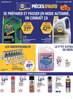 Preview of leaflet Circulaire from shop NAPA Auto Parts is valid from Oct 01, 2025