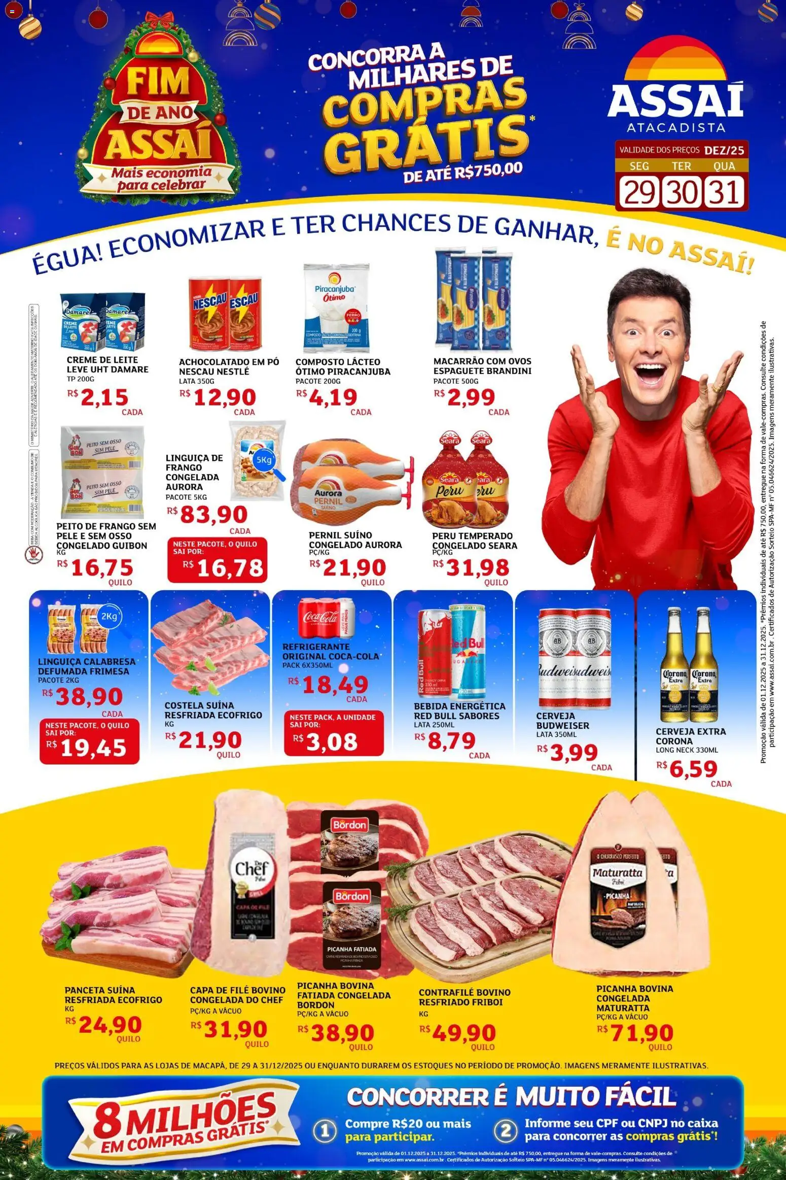 Pré-Visualização do folheto "Encarte" da loja Assaí Atacadista válido a partir de 29/12/2025