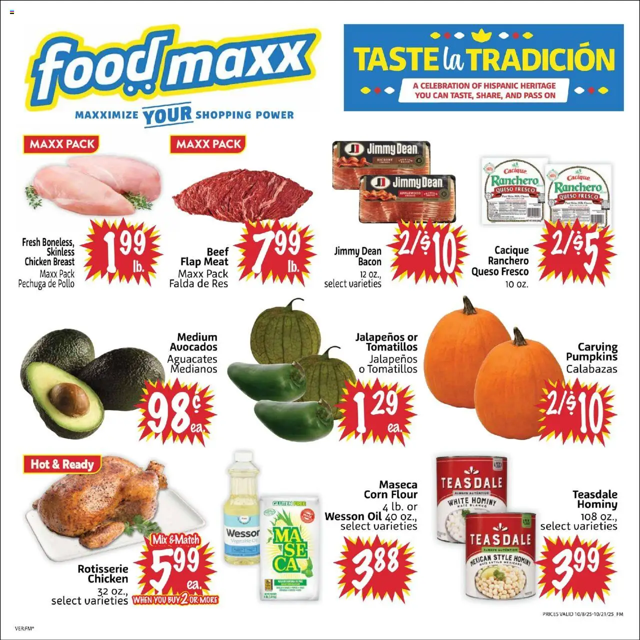 FoodMaxx Weekly Ad - NV from 10/08/2025 - Flyer - Page number 1