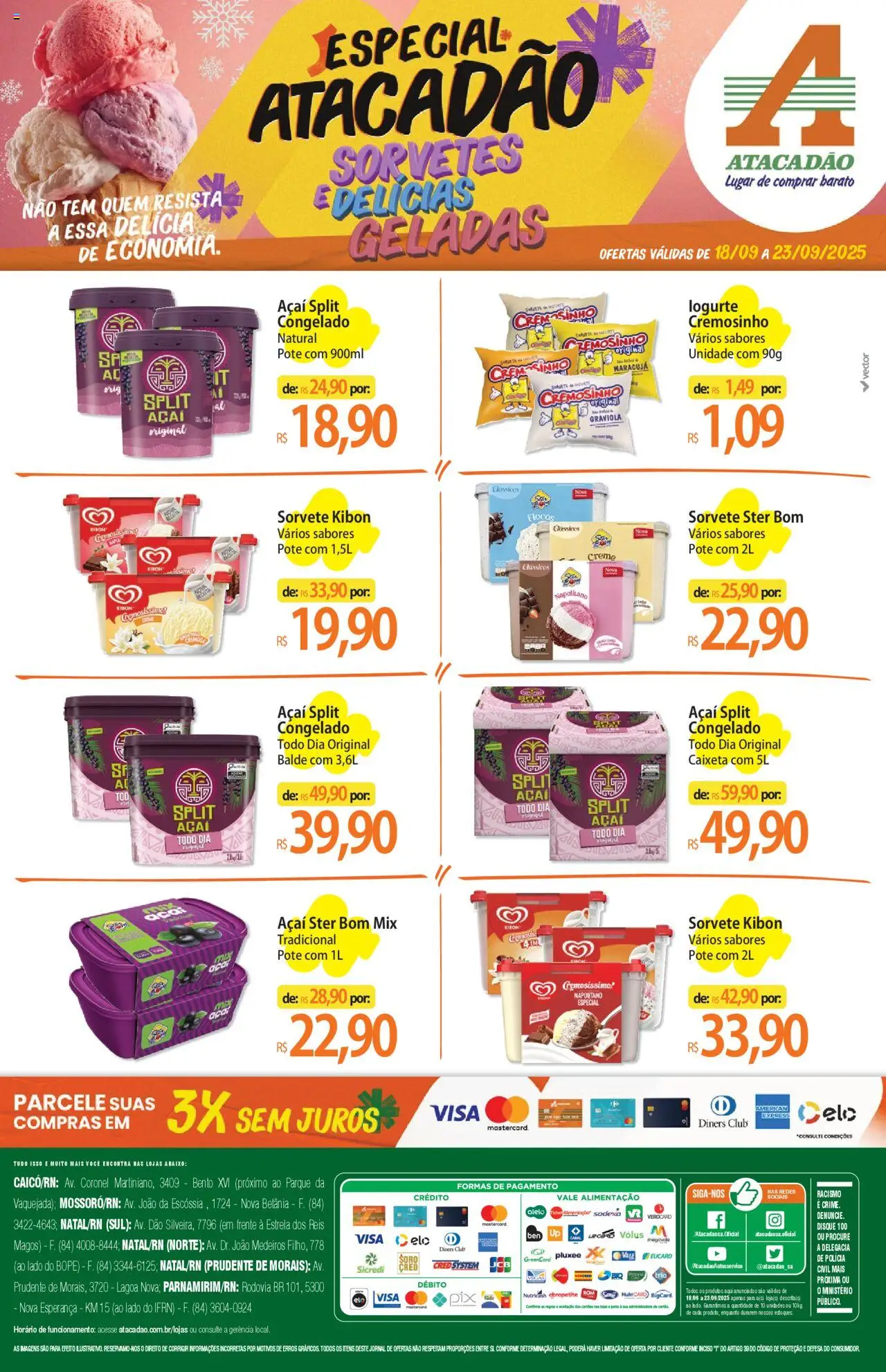 Atacadão folheto "Ofertas - RN" válido a partir de 18/09/2025 - número de página 1