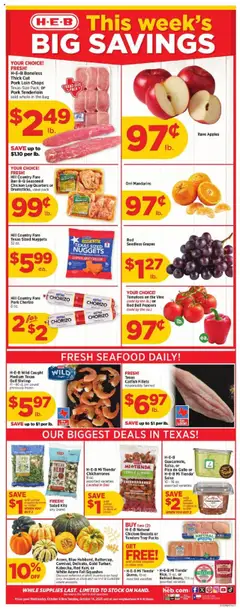Ad Preview of H-E-B Weekly Ad from 10/08/2025