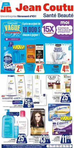 Preview of leaflet Santé-Beauté from shop Jean Coutu is valid from Nov 06, 2025