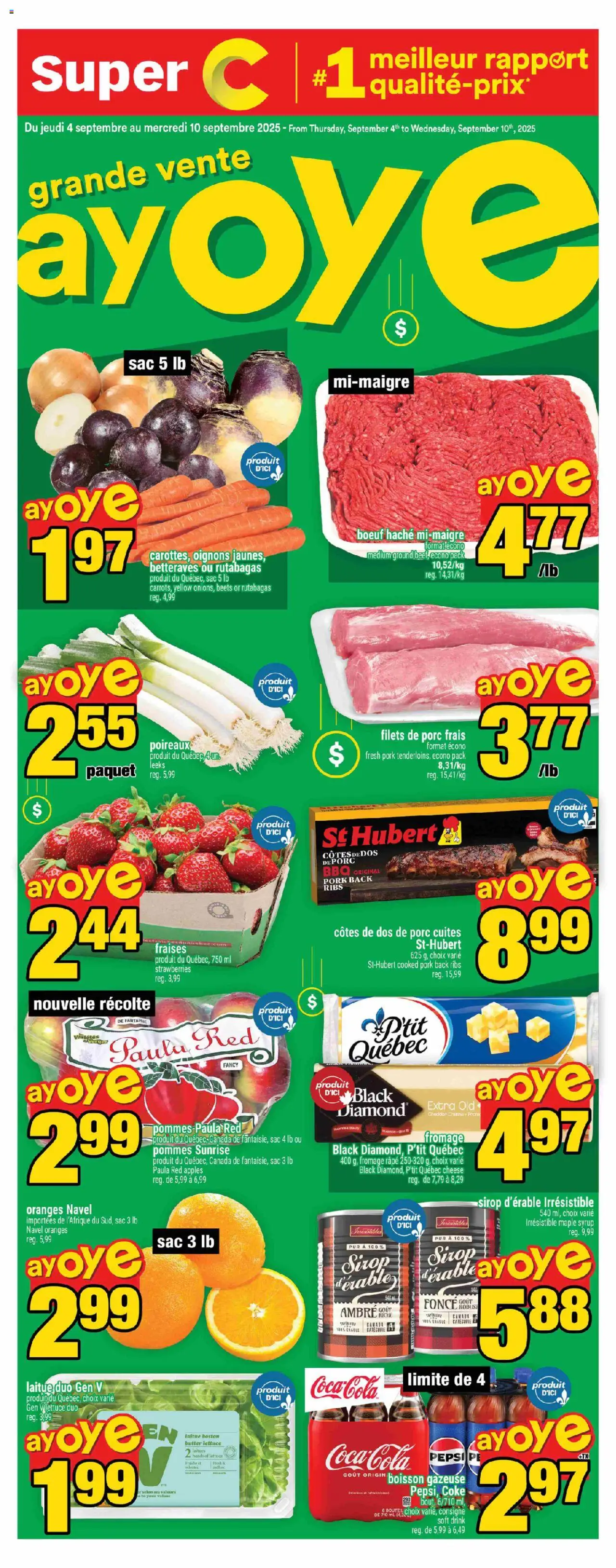 Super C flyer valid from Sep 04, 2025 - page number 1