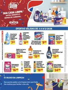 Pré-Visualização do folheto "Ofertas de Mercado Casa Limpa" da loja Extra válido a partir de 03/02/2026