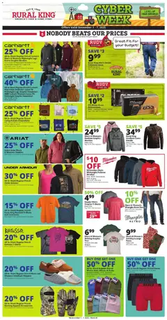 Ad Preview of Rural King Cyber Sale from 12/01/2025
