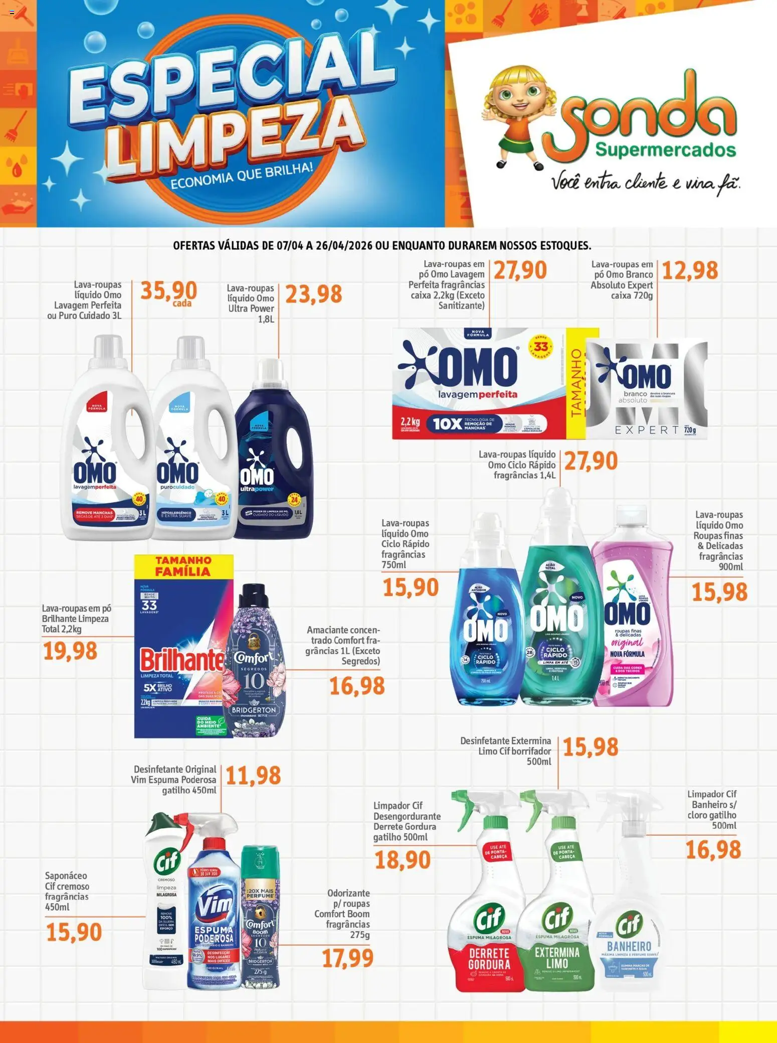 Pré-Visualização do folheto "Sonda ofertas Limpeza" da loja Sonda válido a partir de 07/04/2026