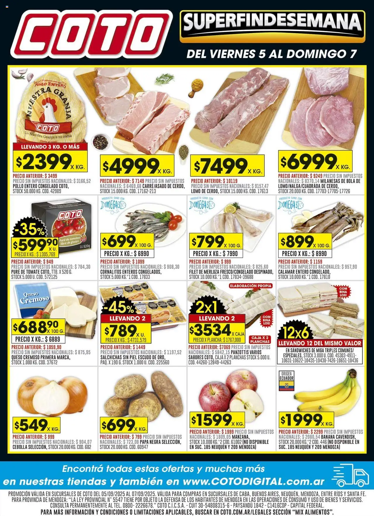 Coto Super fin de semana del 05/09/2025 >> Catálogo