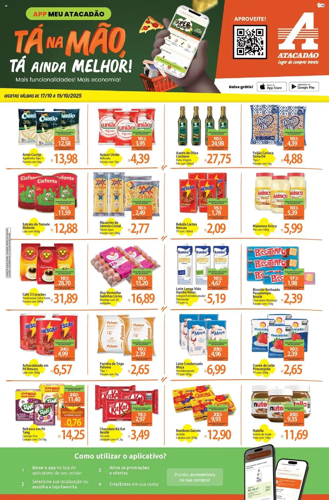 Atacadão folheto "Ofertas - MG" válido a partir de 17/10/2025 - número de página 1