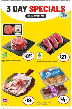 Preview of catalogue IGA 3 Day Specials WA from shop IGA valid 24/04/2026