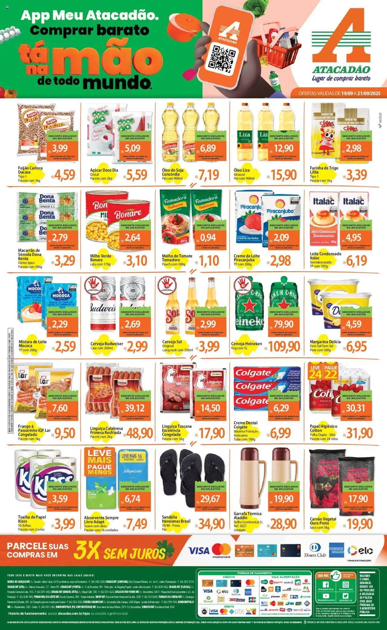 Atacadão folheto "Ofertas - MT" válido a partir de 19/09/2025 - número de página 1