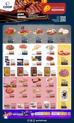 Pré-Visualização do folheto "Ofertas Quinta do Açougue" da loja Coop válido a partir de 19/02/2026