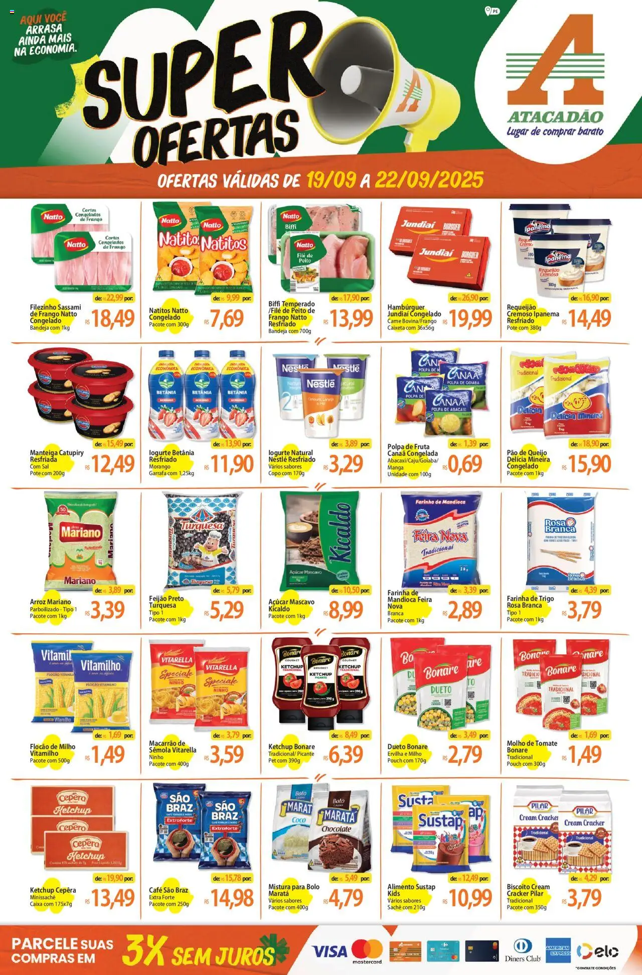 Atacadão folheto "Ofertas - PE" válido a partir de 19/09/2025 - número de página 1