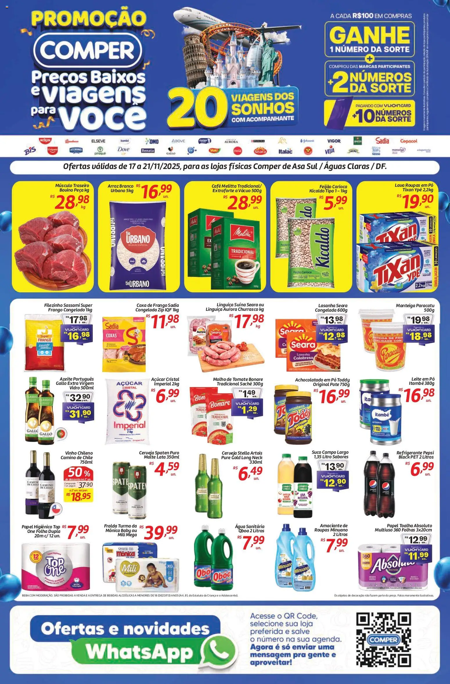 Pré-Visualização do folheto "Ofertas da semana" da loja Comper válido a partir de 17/11/2025