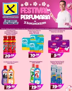 Pré-Visualização do folheto "Ofertas Festival da Perfumaria" da loja X Supermercados válido a partir de 10/01/2026