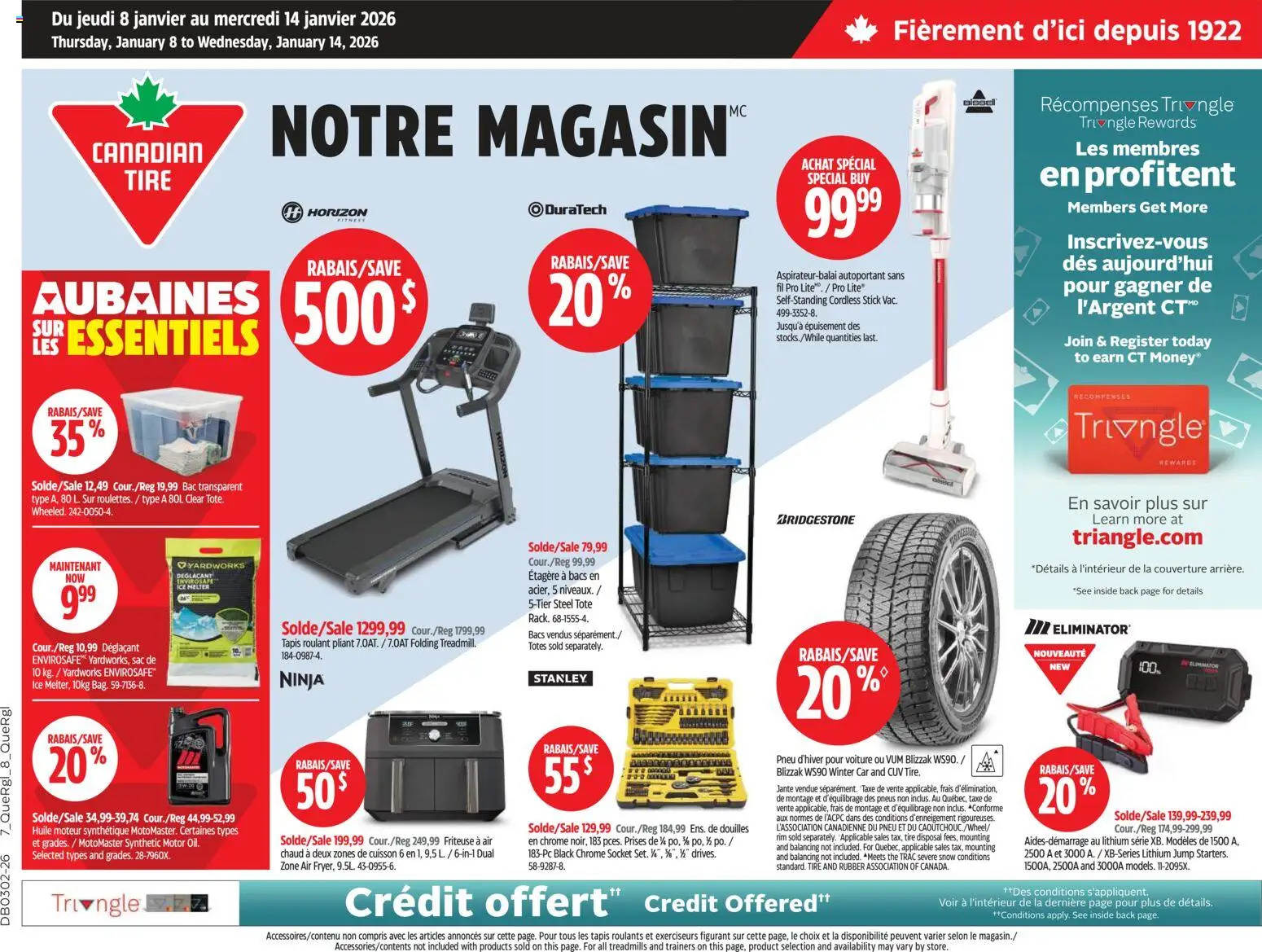 Preview of leaflet Circulaire from shop Canadian Tire is valid from Jan 08, 2026