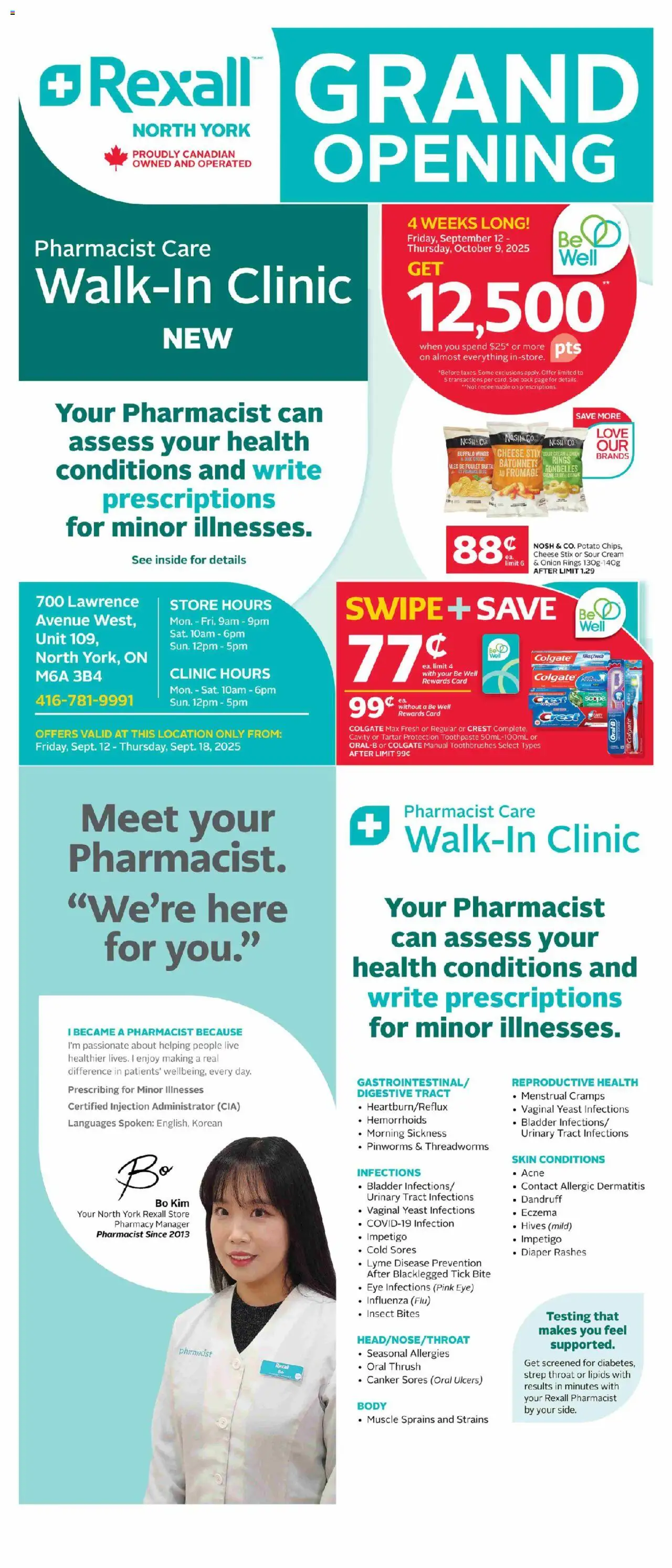 Rexall flyer valid from Sep 12, 2025 - page number 1