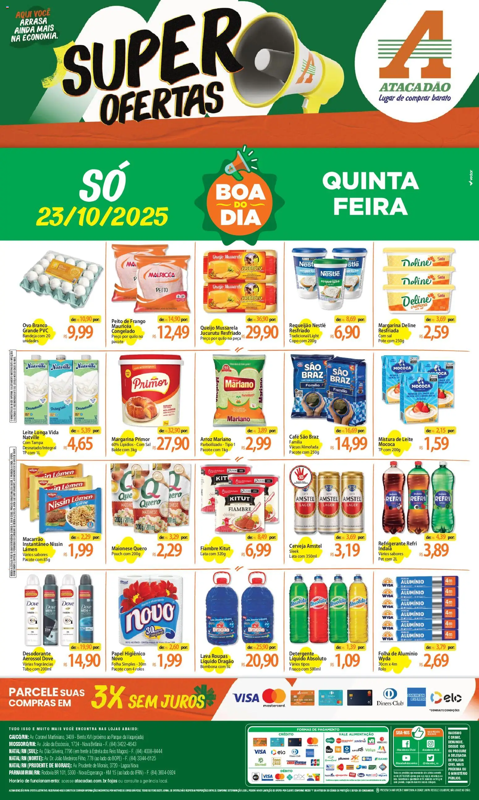 Atacadão folheto "Ofertas - RN" válido a partir de 23/10/2025 - número de página 1