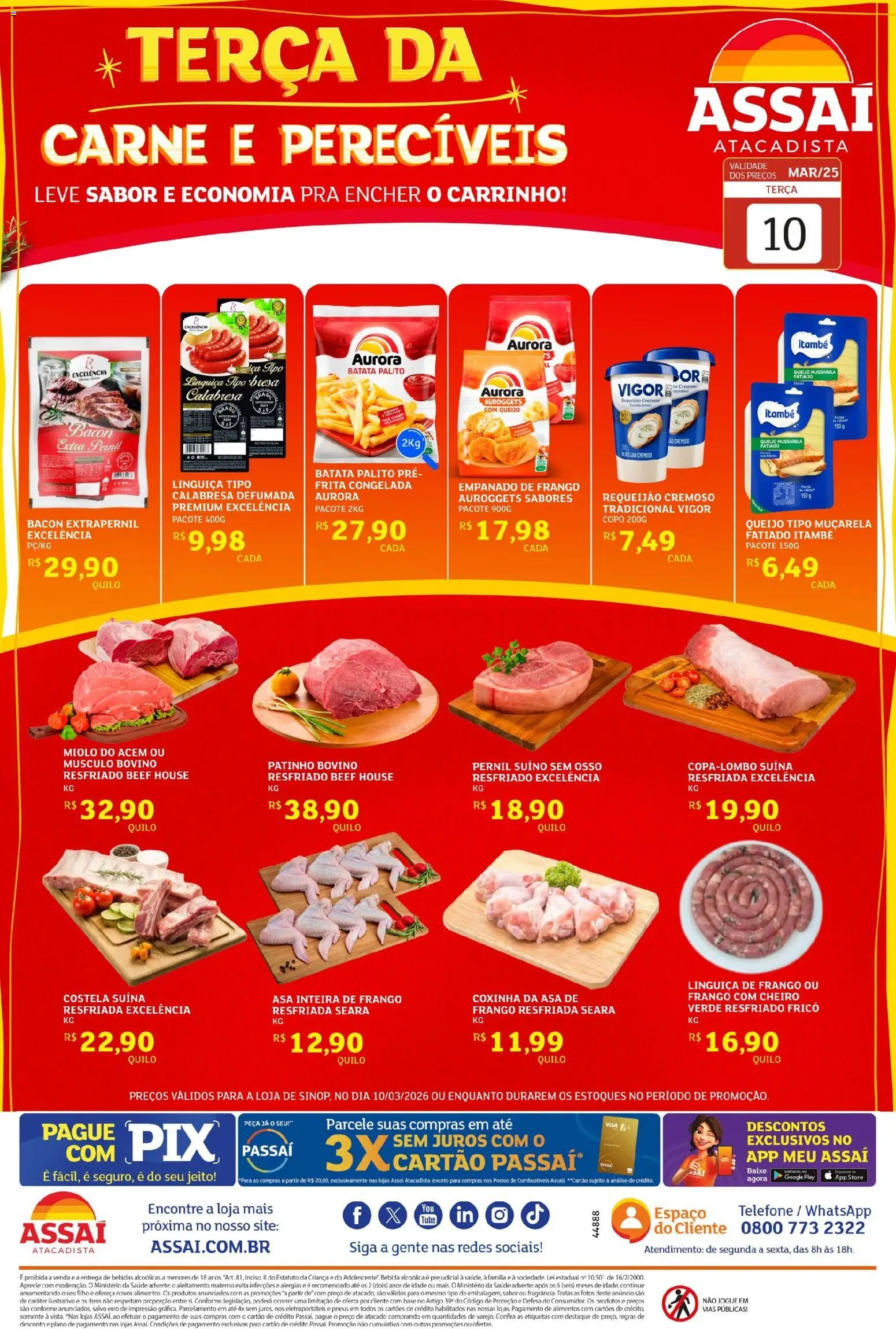 Pré-Visualização do folheto "Assaí Atacadista ofertas - MT" da loja Assaí Atacadista válido a partir de 10/03/2026