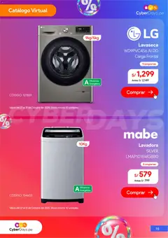 Vista previa de Cyber Days de la tienda Hiraoka válido desde 27/10/2025 | Página : 17